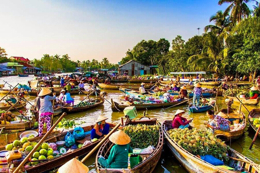 Chợ nổi Trà Ôn nét văn hóa giao thương vùng Tây Nam Bộ