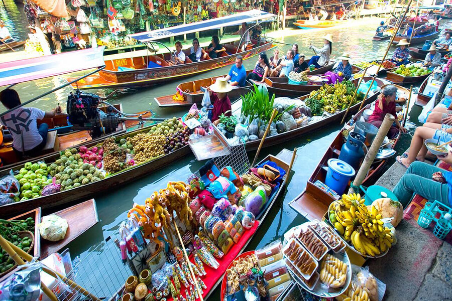 Khu chợ nổi nổi tiếng ở miền tây sông nước