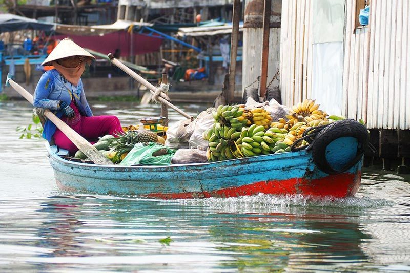 Ghé thăm chợ nổi Châu Đốc An Giang